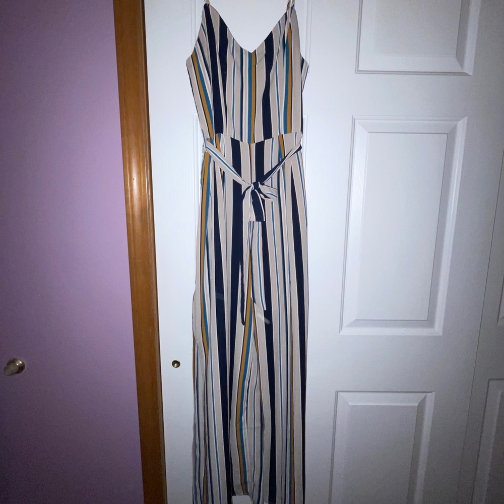 Striped jumpsuit